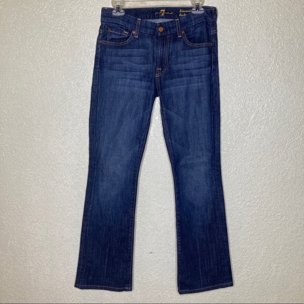 7 For All Mankind Boot Cut Kimmie Jeans Dark 27